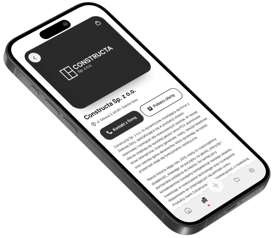 Telelfon IPhone z aplikacja